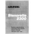 GRUNDIG 2300 STENORETTE Manual de Usuario