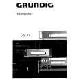 GRUNDIG GV27 Manual de Usuario