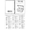 GRUNDIG TK40 Manual de Usuario